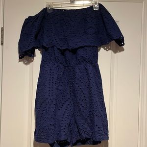 Blue romper. Very comfortable